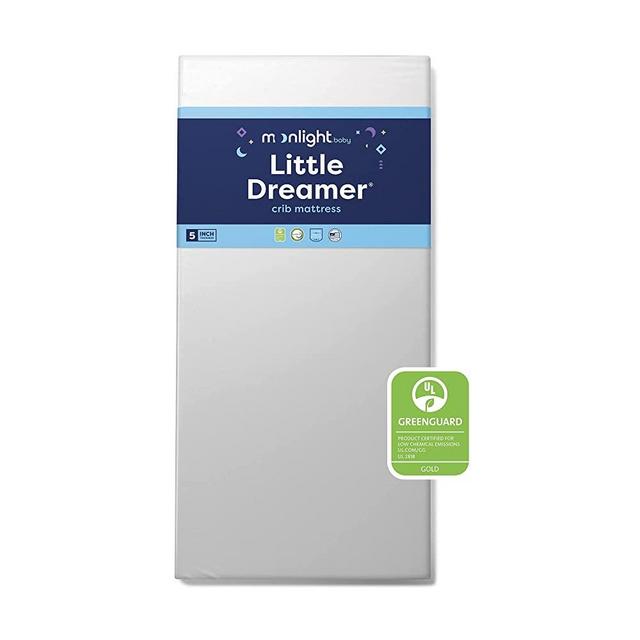 Moonlight Slumber Dual Sided Baby Crib Mattress. Firm Sided for Infants Reverse to Soft Side for Toddlers. Easy to Clean Waterproof and Odor Resistant (Little Dreamer)