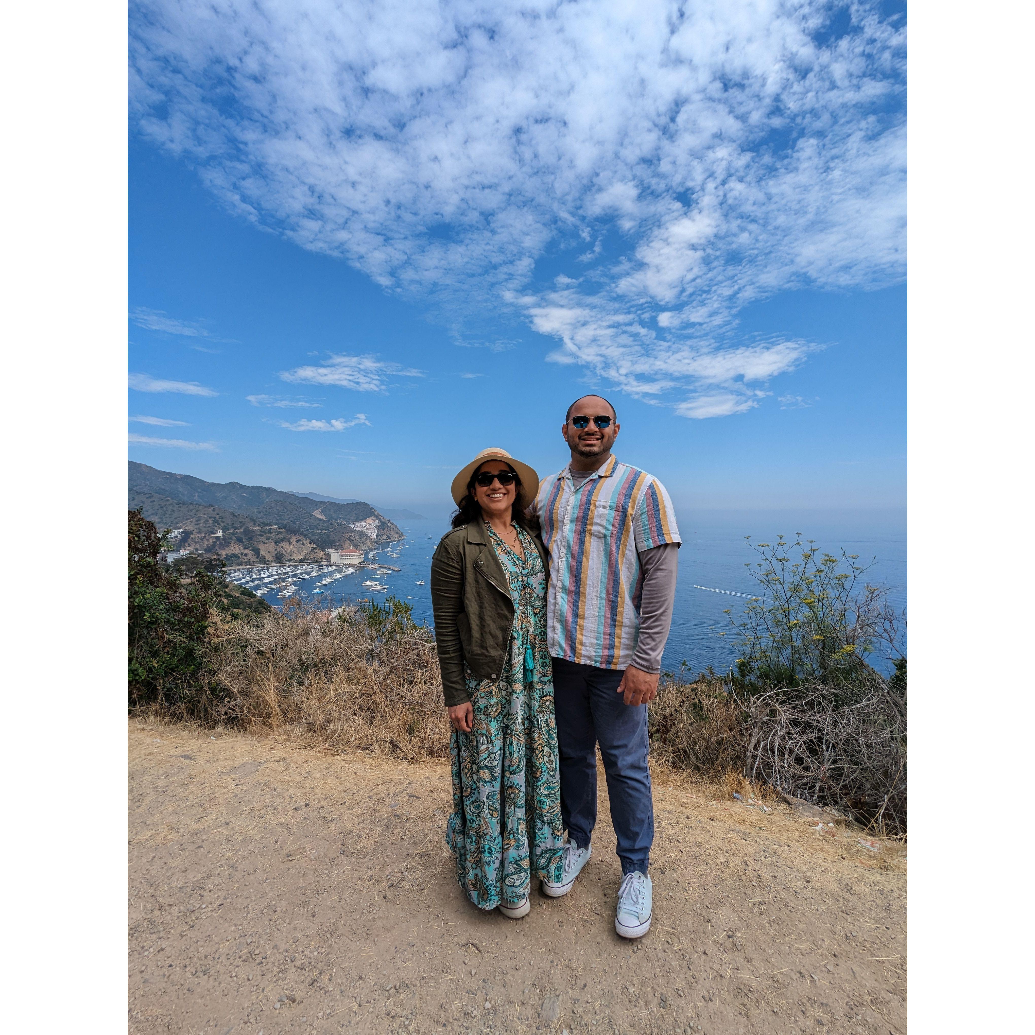 Enjoying the views from Catalina Island, CA.