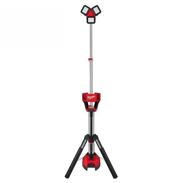 M18 18-Volt Lithium-Ion Cordless 6,000 Lumens Rocket Dual Power Tower Light with Charger (Tool-Only)