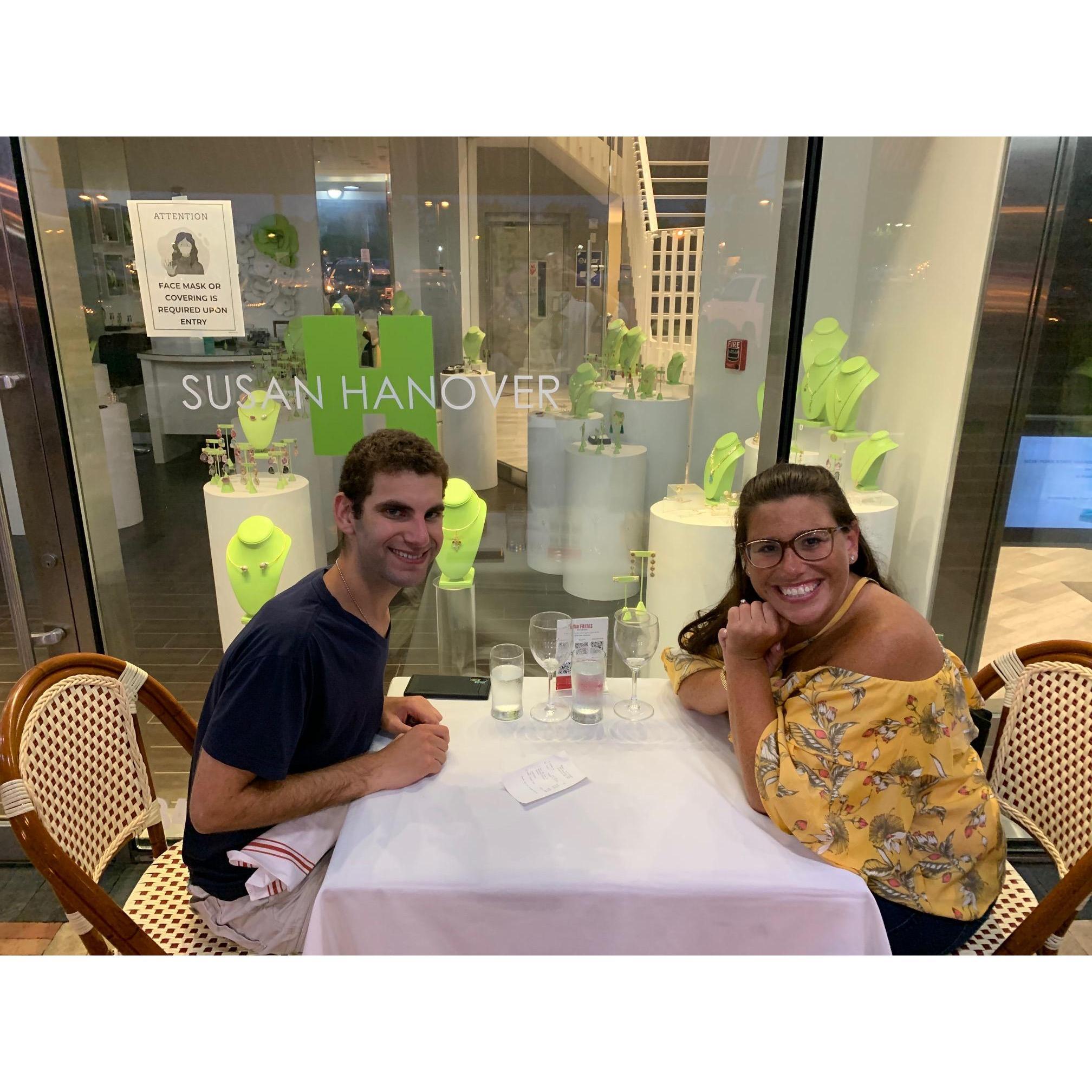 first picture as engaged couple