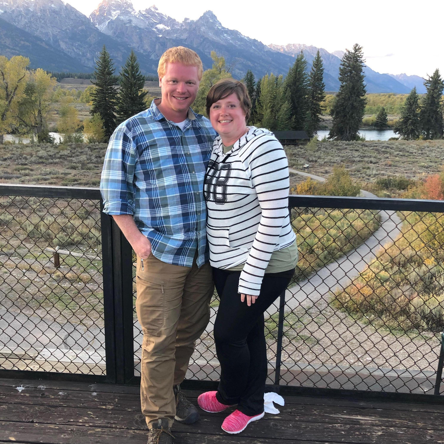 The last little bit of our trip. We were enjoying the Teton's one last time before heading home.