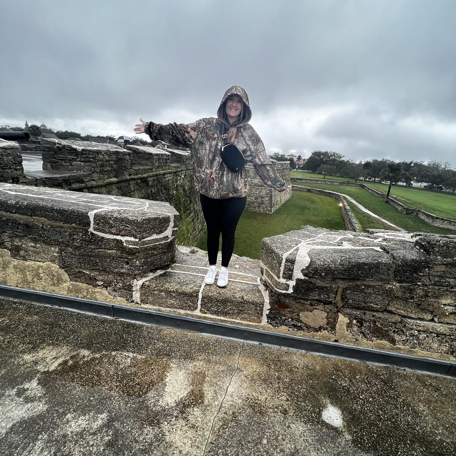Savannah’s first trip to St. Augustine at the fort!!