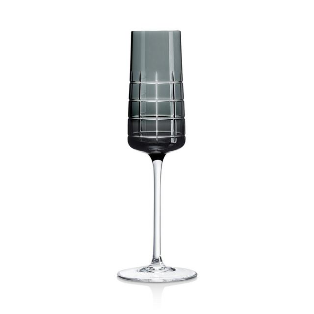 Christofle Graphik Crystal Flutes, Set of 2