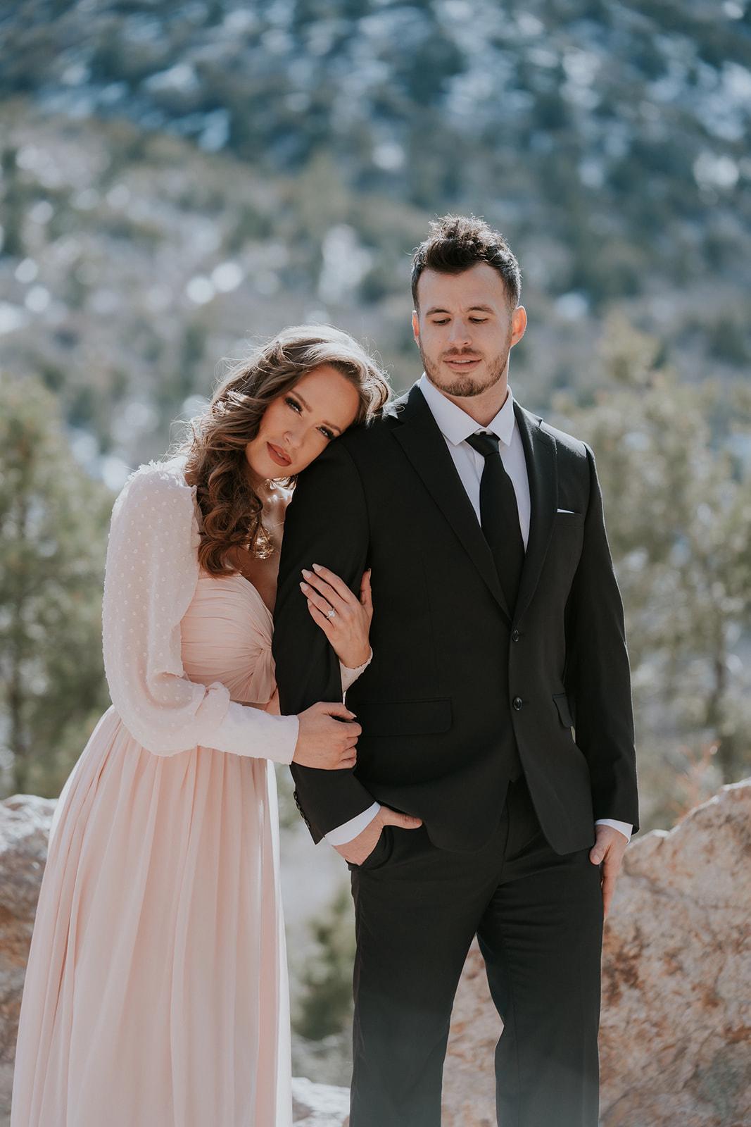 From our engagement photoshoot at Mt. Charleston