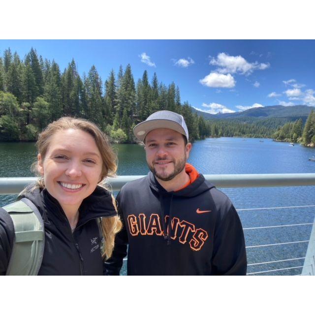 Walking around Shasta Lake.
