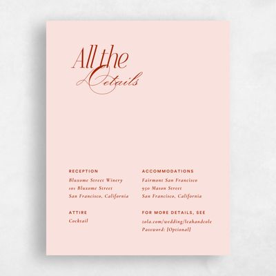 Blush, Pink Wedding Enclosure - Marion