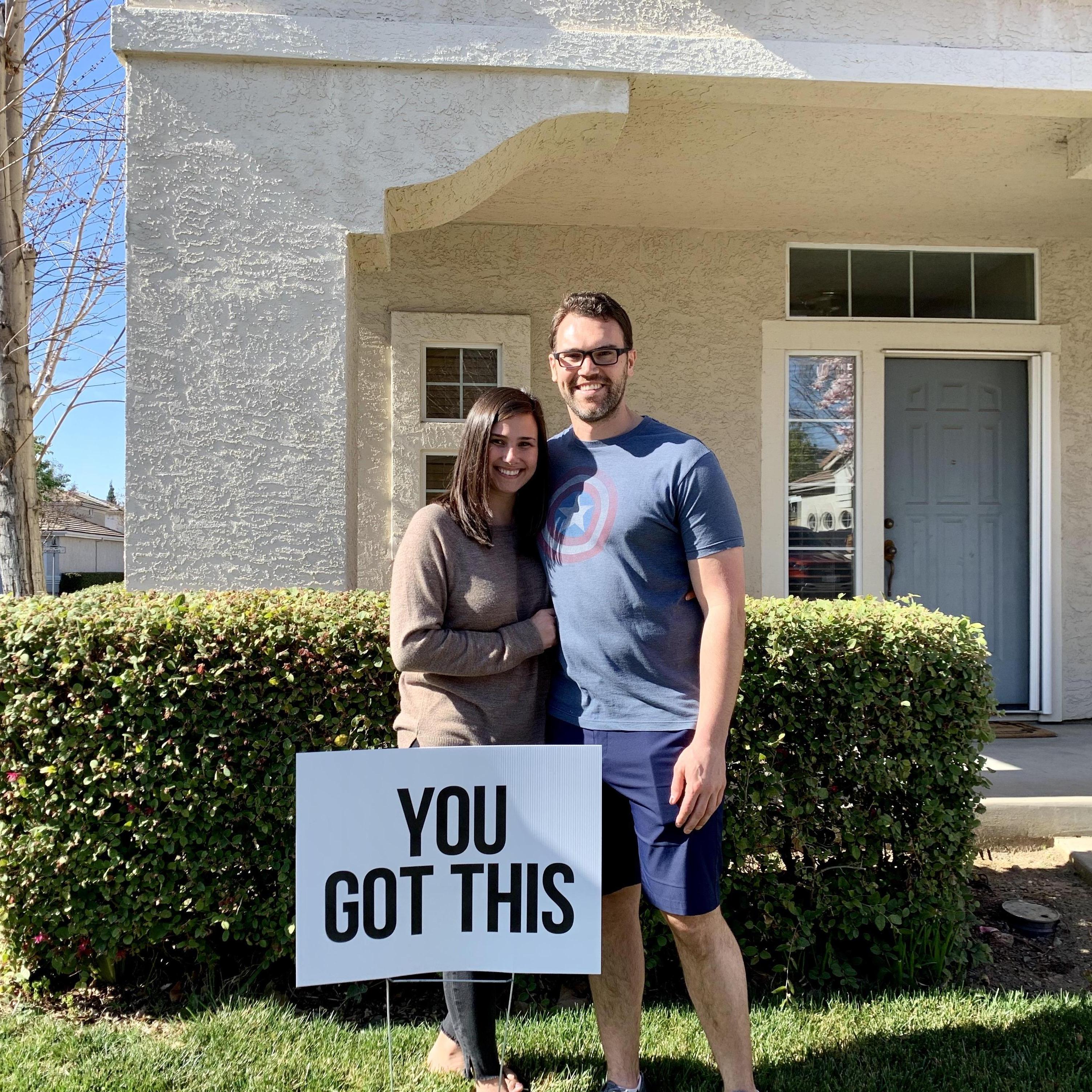 Our first home together in Folsom