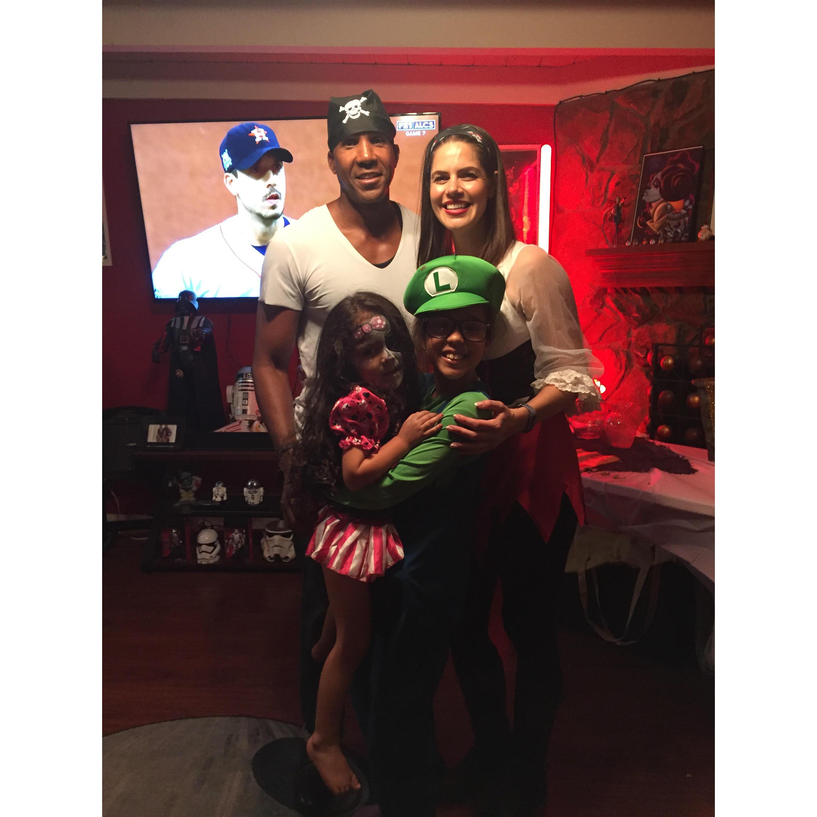 October 2017 - Celebrating Halloween at Amber's (flower girl) birthday.