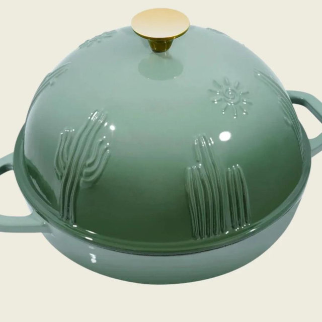 Flavehc Enameled Cast Iron Bread Oven with Cloche Lid