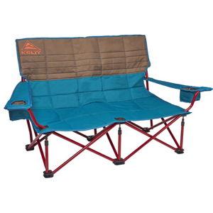Kelty Low Loveseat Double 2 Person Camping Chair, Two Person Foldable Seat for Festivals, Concerts, Tailgates, Beach Days, Low Seat Height