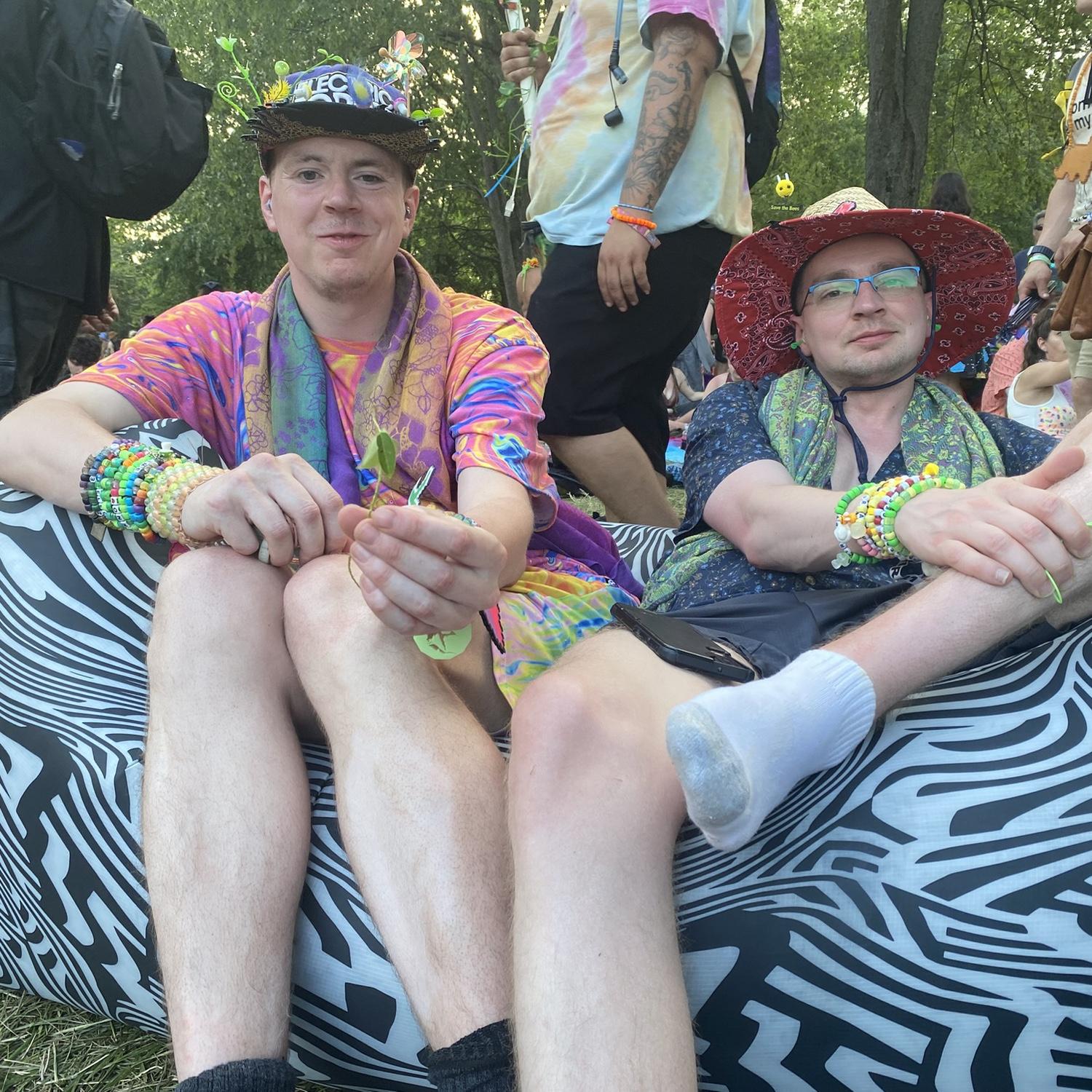 Kevin and Steven at Electric Forest.