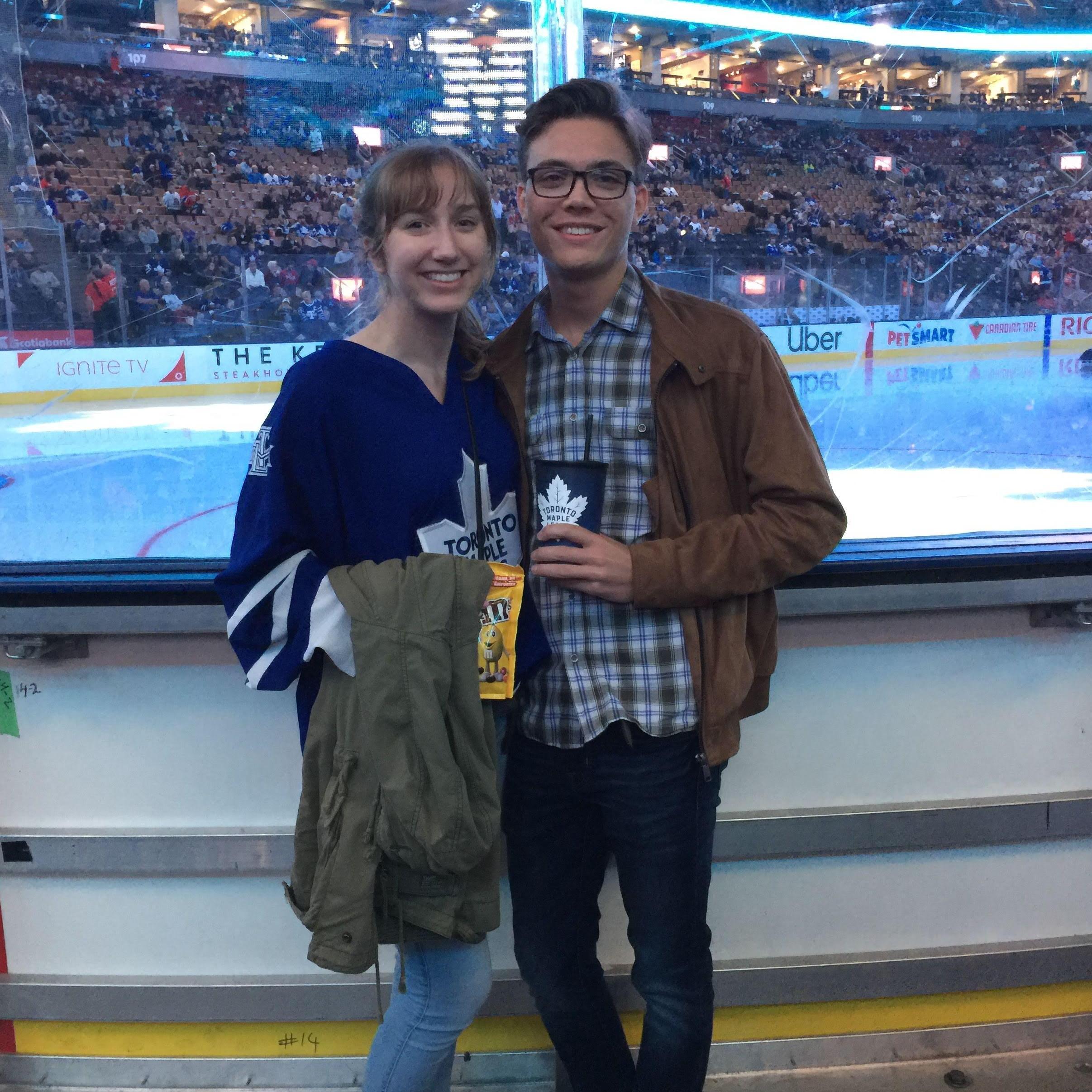 A Toronto Maple Leafs Game (no they did not win, and yes Jameson had to explain everything that was happening)