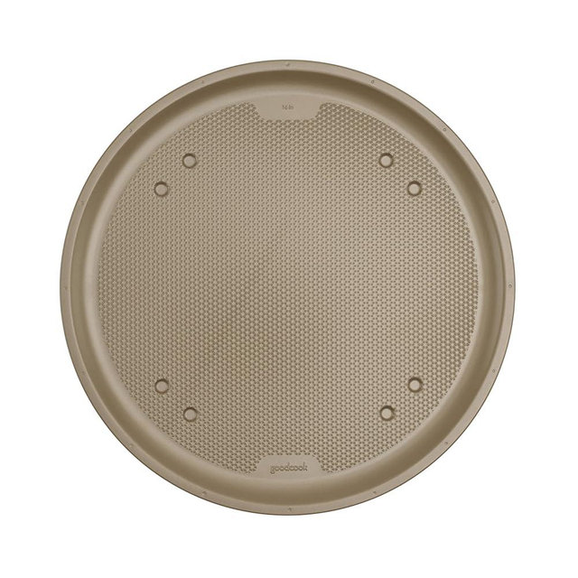 GoodCook BestBake Nonstick Textured Carbon Steel Pizza Pan, 16", Bronze