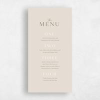 Beige Wedding Menu - Aneci