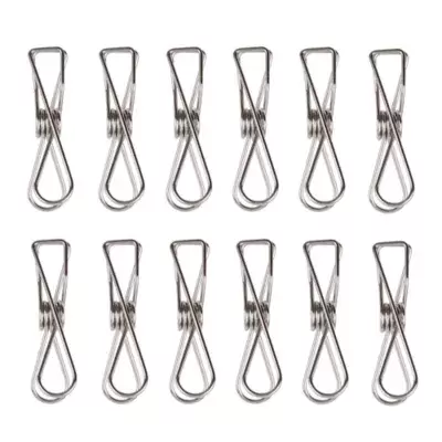 Our Table™ 12-Piece Stainless Steel Wire Bag Clips Set