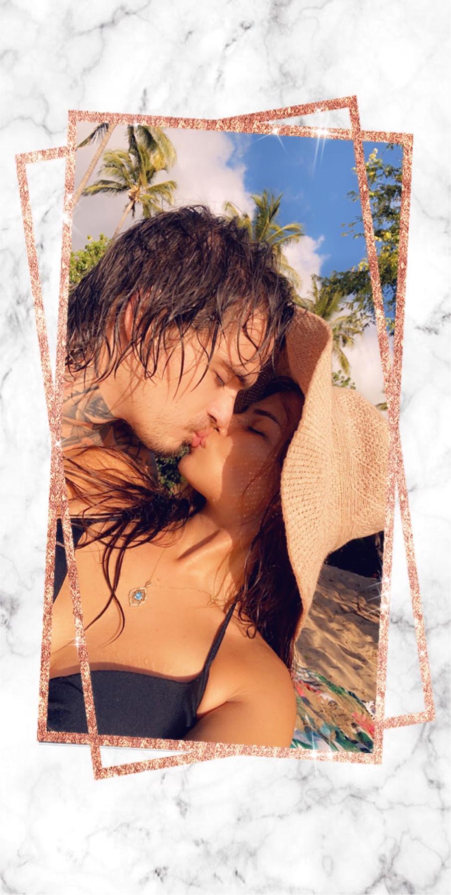 Our first kiss on the Beach 🏝️