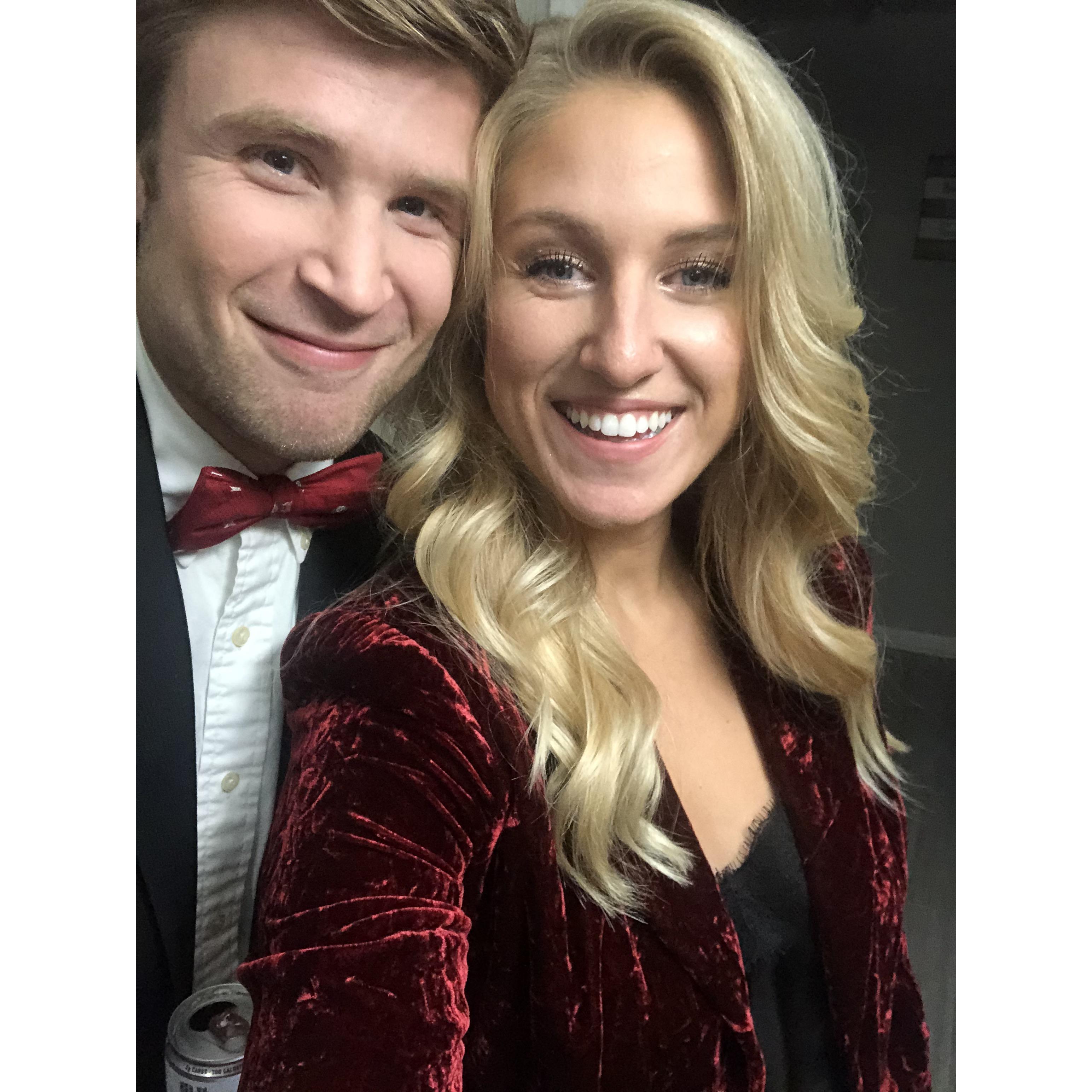Cumulus Christmas Party. Teran came as my date because he had just started work at WNKY. This was monumental because the year before was where it all began :)