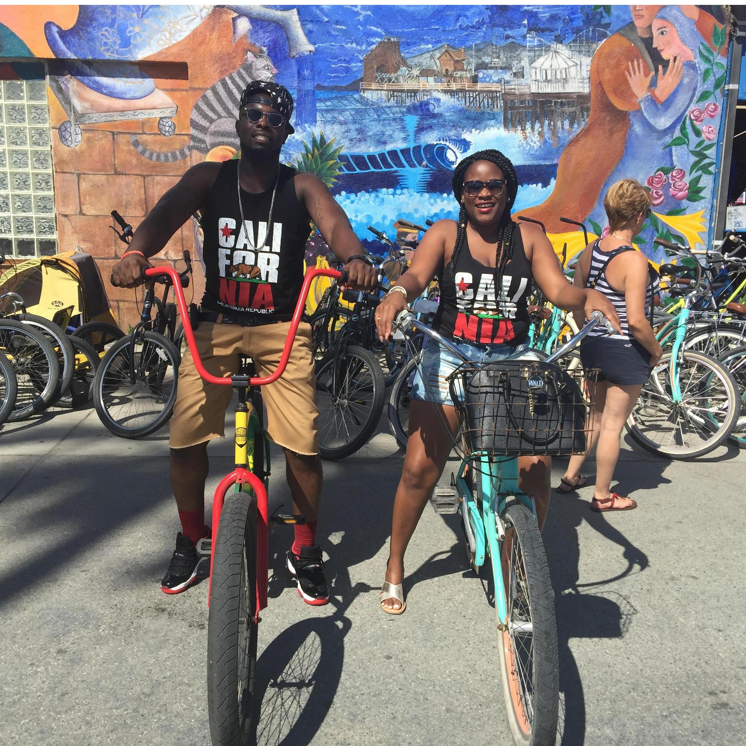 Bike riding on Venice Beach 2016