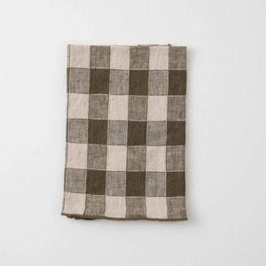 Maison de Vacances Vintage Vichy Plaid Paille Table Napkin