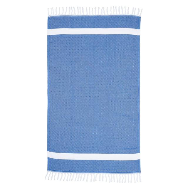 Linum Home Textiles Diamond Pestemal Beach Towel in Blue
