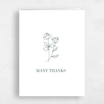 Forest, Green Wedding Thank You - Maywood Stamp Letterpress