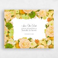 Orange Wedding Save the Date - Horto Landscape