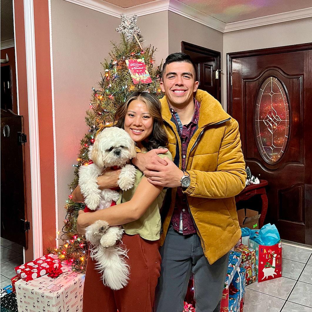 celebrating christmas with their son chuy - dec 2022