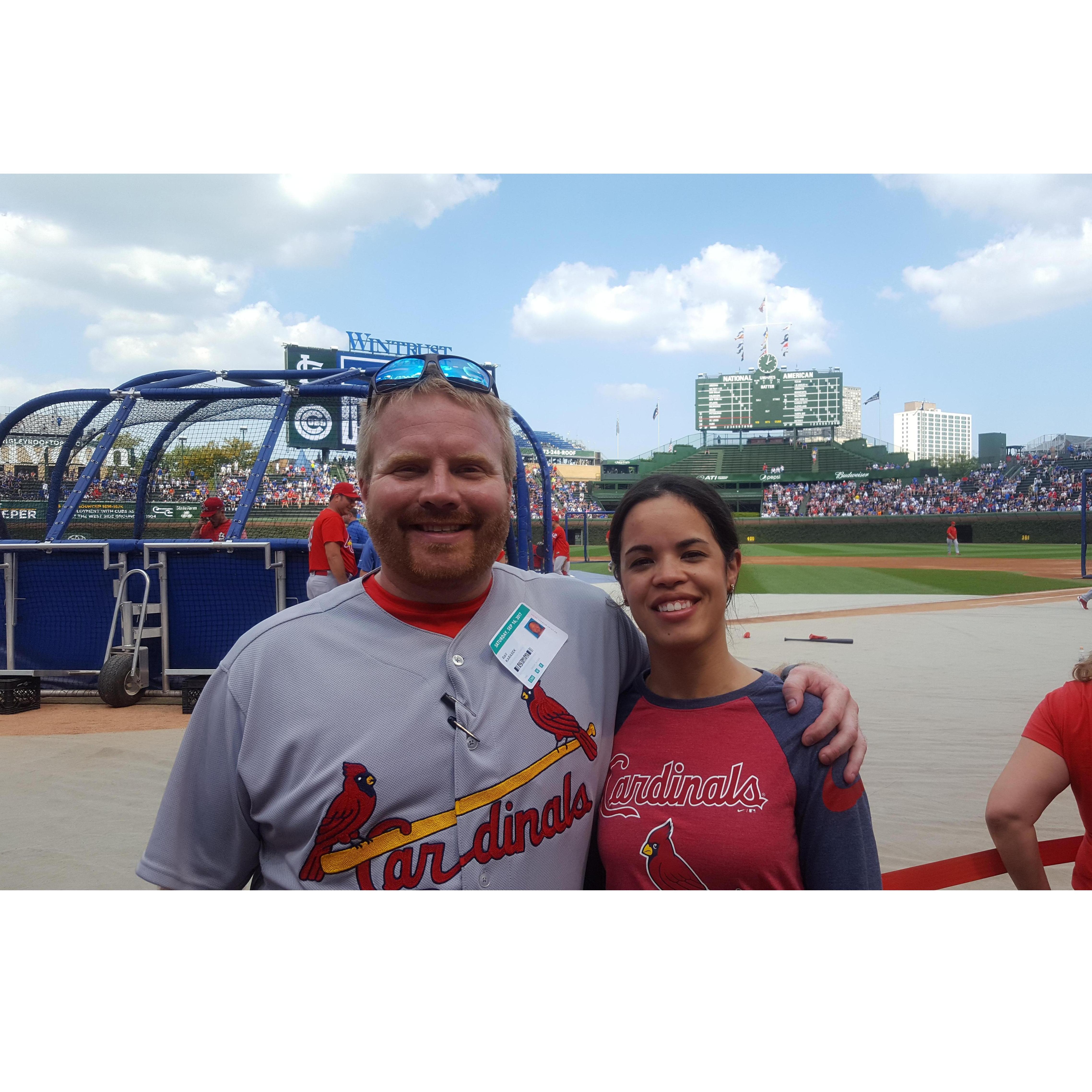 Baseball - one of our shared loves.