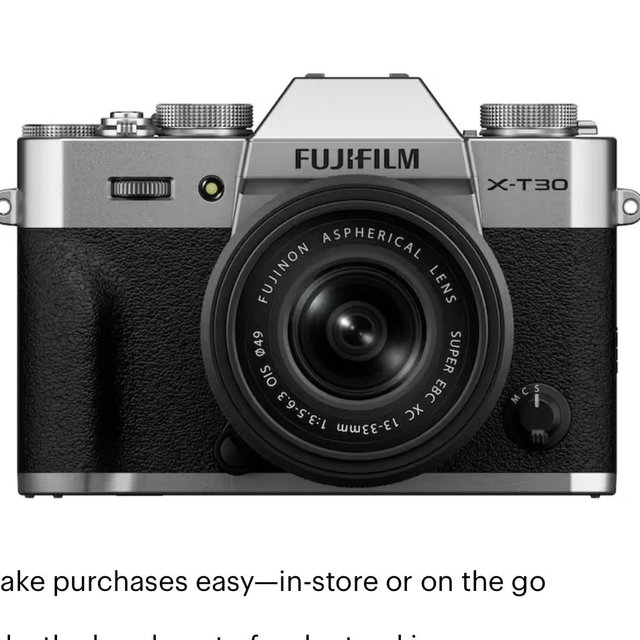 Fujifilm - X-T30 III Body with XC13-33MMF3.5-6.3 OIS lens Kit 6K Video - Silver