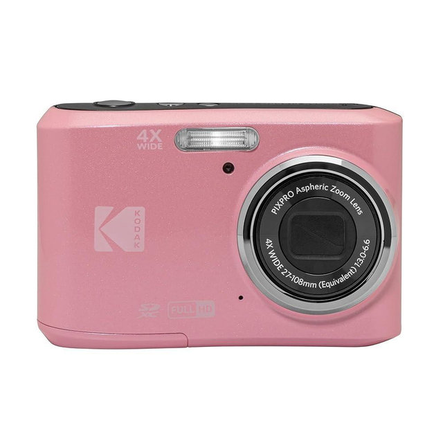 Kodak PIXPRO FZ45 Friendly Zoom 16MP 1080p Full HD Digital Camera with 4X Optical Zoom and 27mm Wide Angle Lens (Pastel Pink)