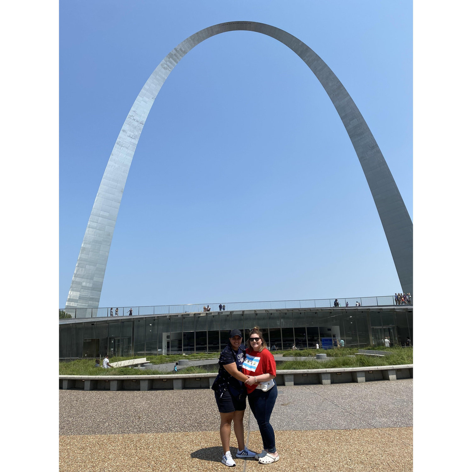 On our drive to the honeymoon, we stopped in St. Louis and saw some sights!