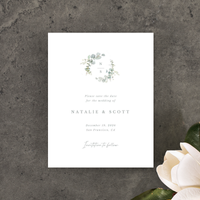 Verde Wreath | White | Zola Save The Dates