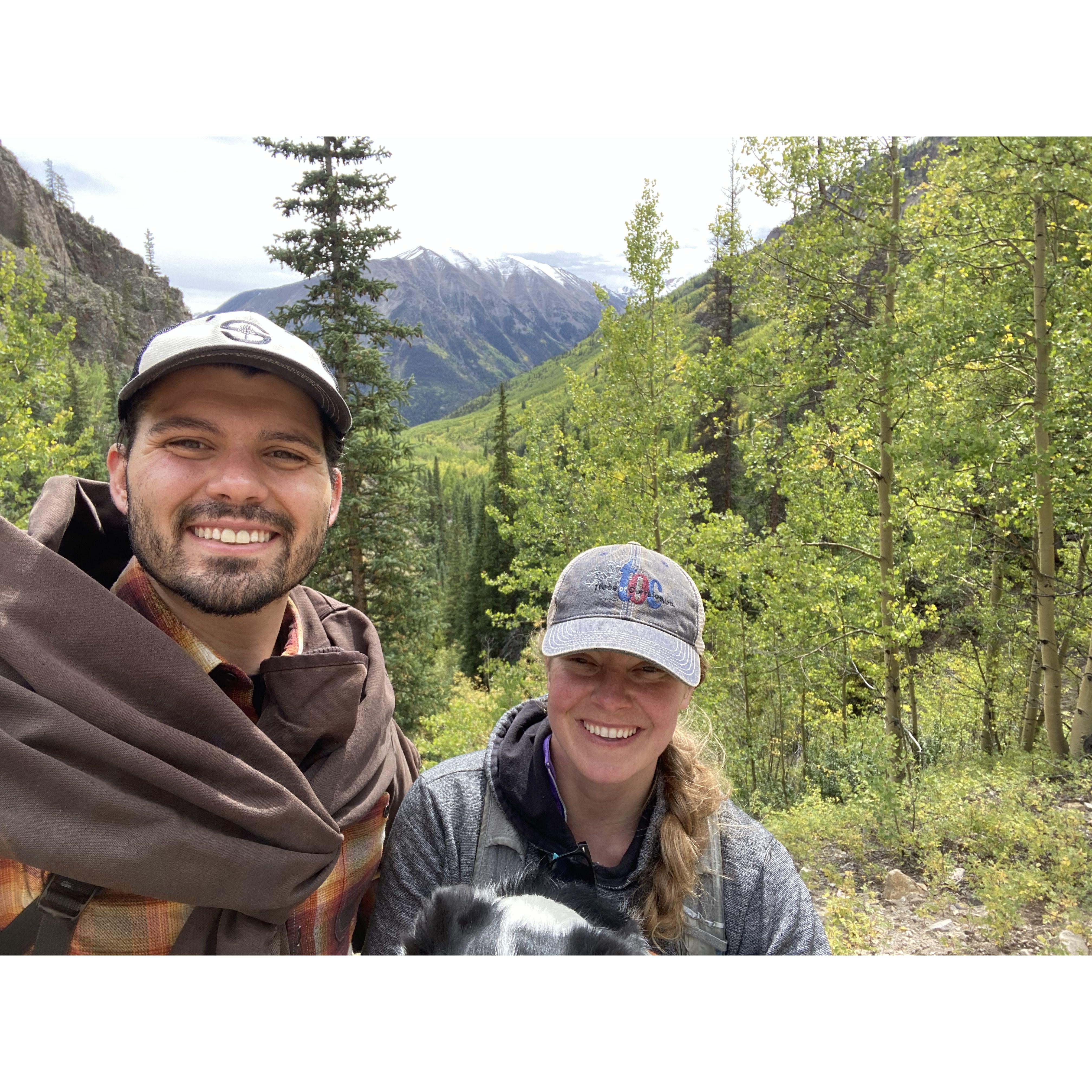 Coming down from a 14er after being engaged