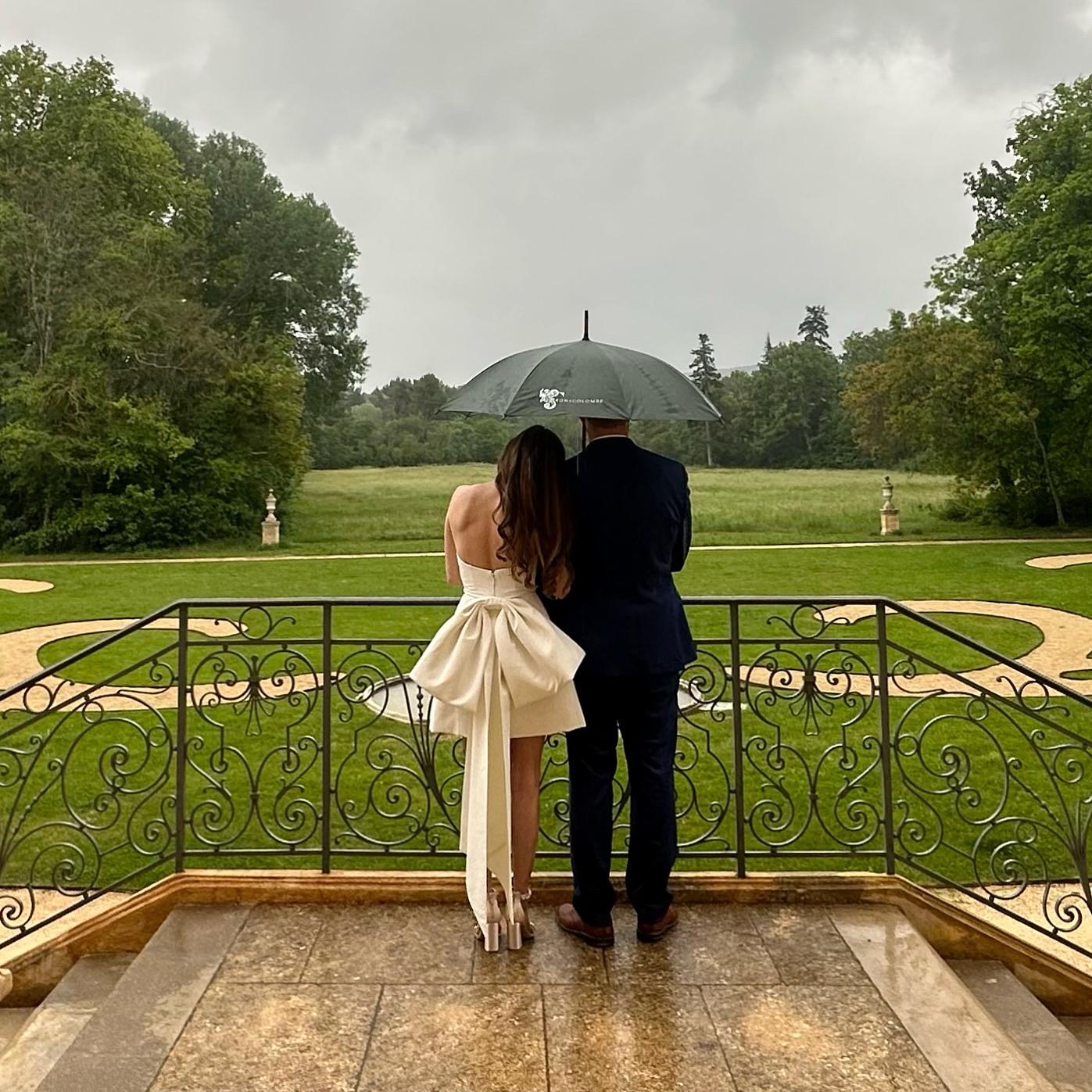 No matter what storms come our way, we have shelter in each others' arms and a shoulder to lean on. And so our journey as husband and wife begins!