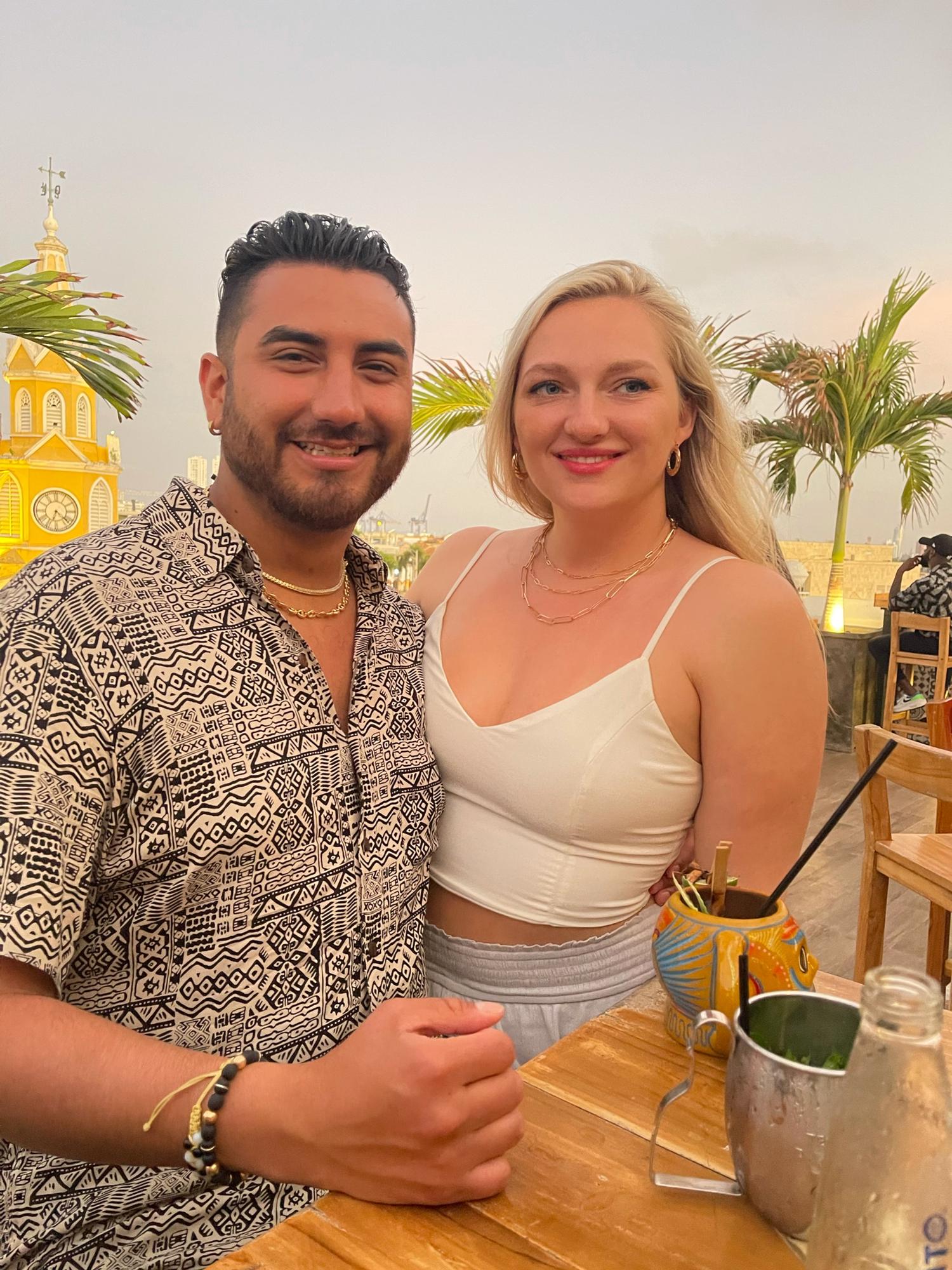 at Mirador Rooftop Bar + Restaurant in Cartagena, great spot to check out!