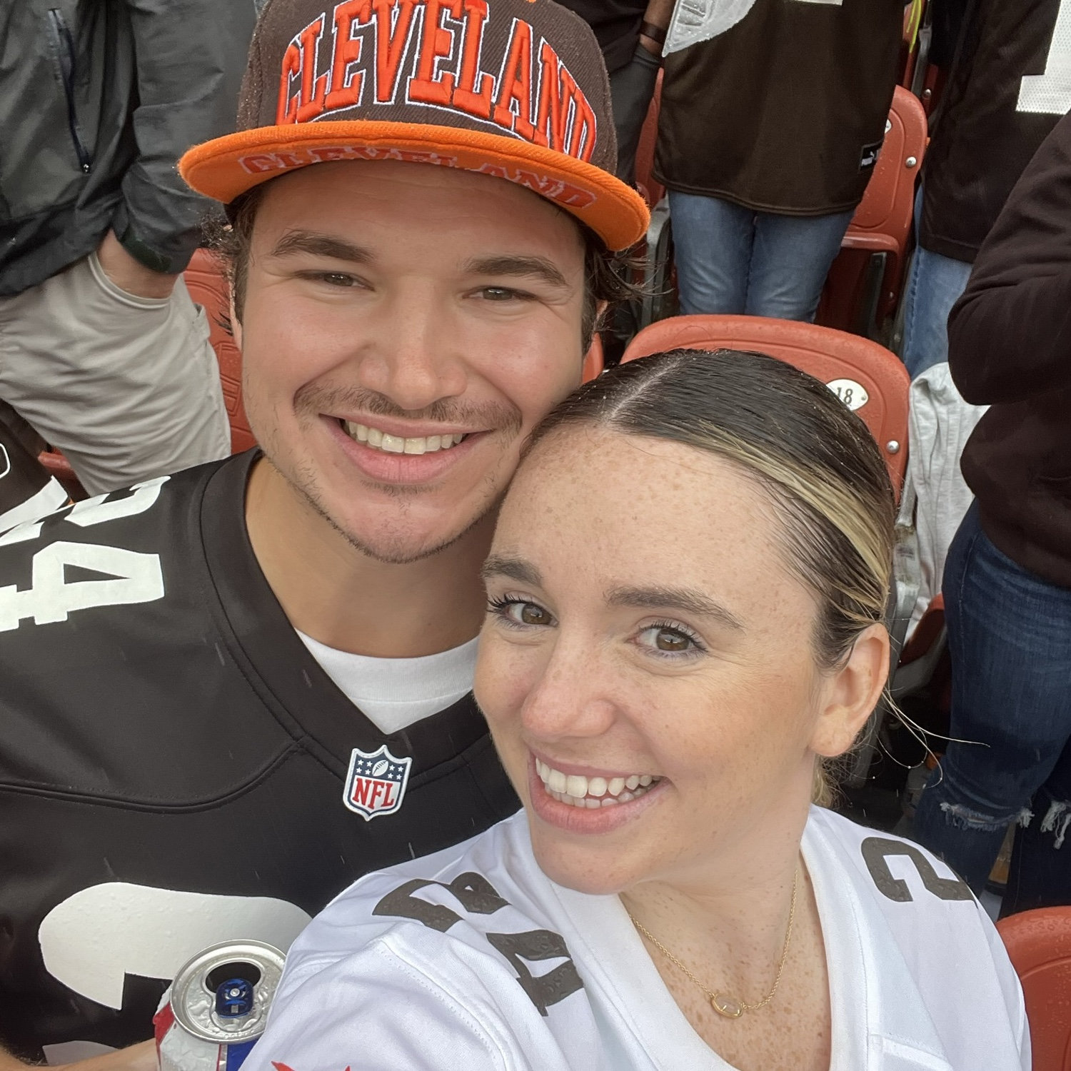 The browns probably lost this game - smiling through the pain