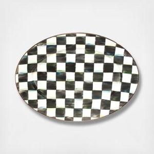 MacKenzie-Childs Courtly Check Oval Platter