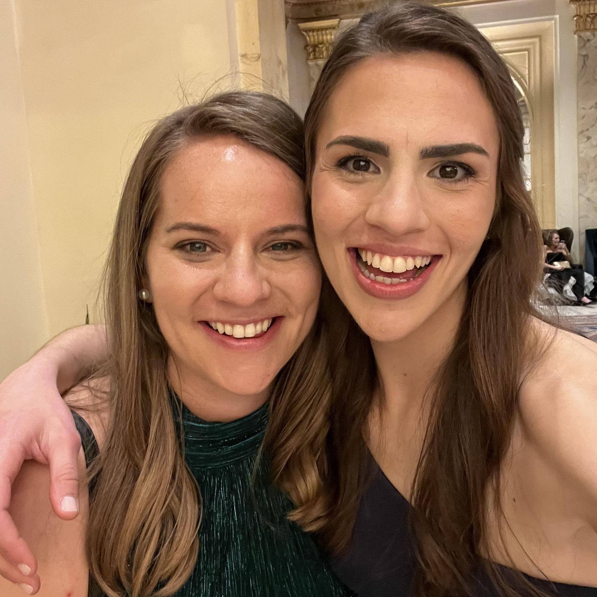 Selfie roll call at Cousin Britt & Will's wedding in April 2024