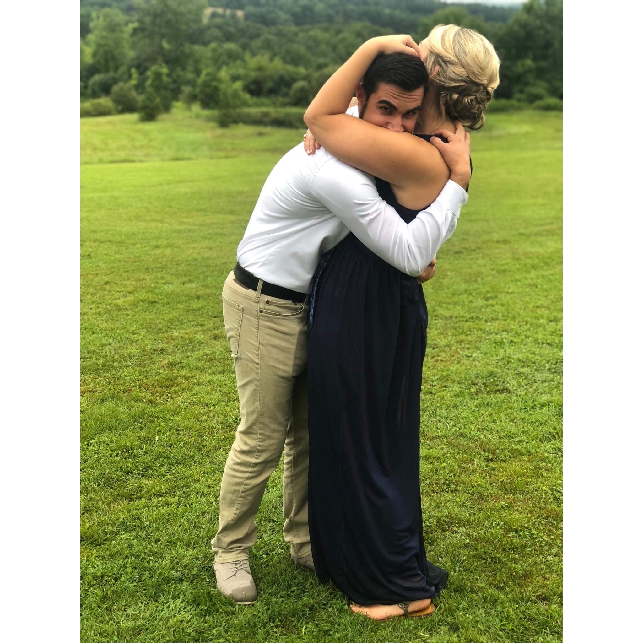 Wedding #2 of the summer! He can't get enough, so he wants forever.