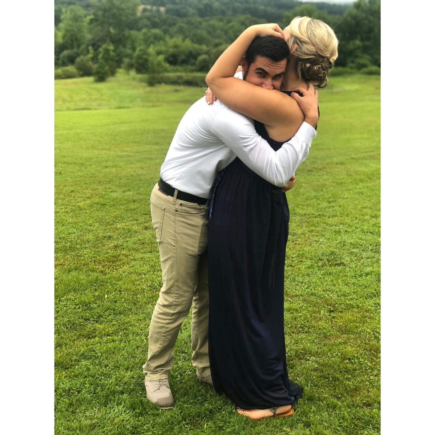 Wedding #2 of the summer! He can't get enough, so he wants forever.
