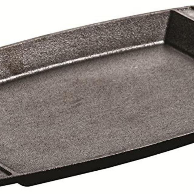 Lodge Cast Iron Rectangular Griddle, 11.56" x 7.75", 11.56", Black