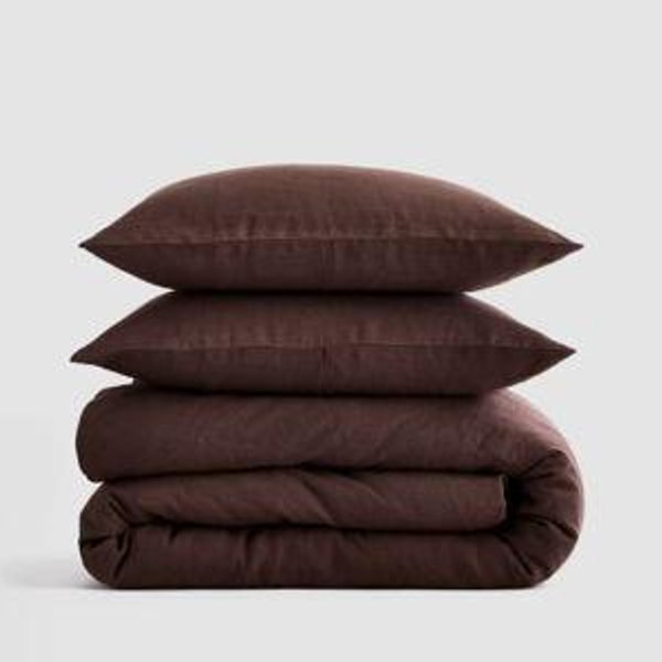 Linen Duvet Cover Set | Quince in Espresso
