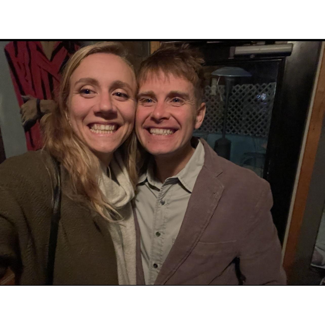 After we both said yes to forever together!
