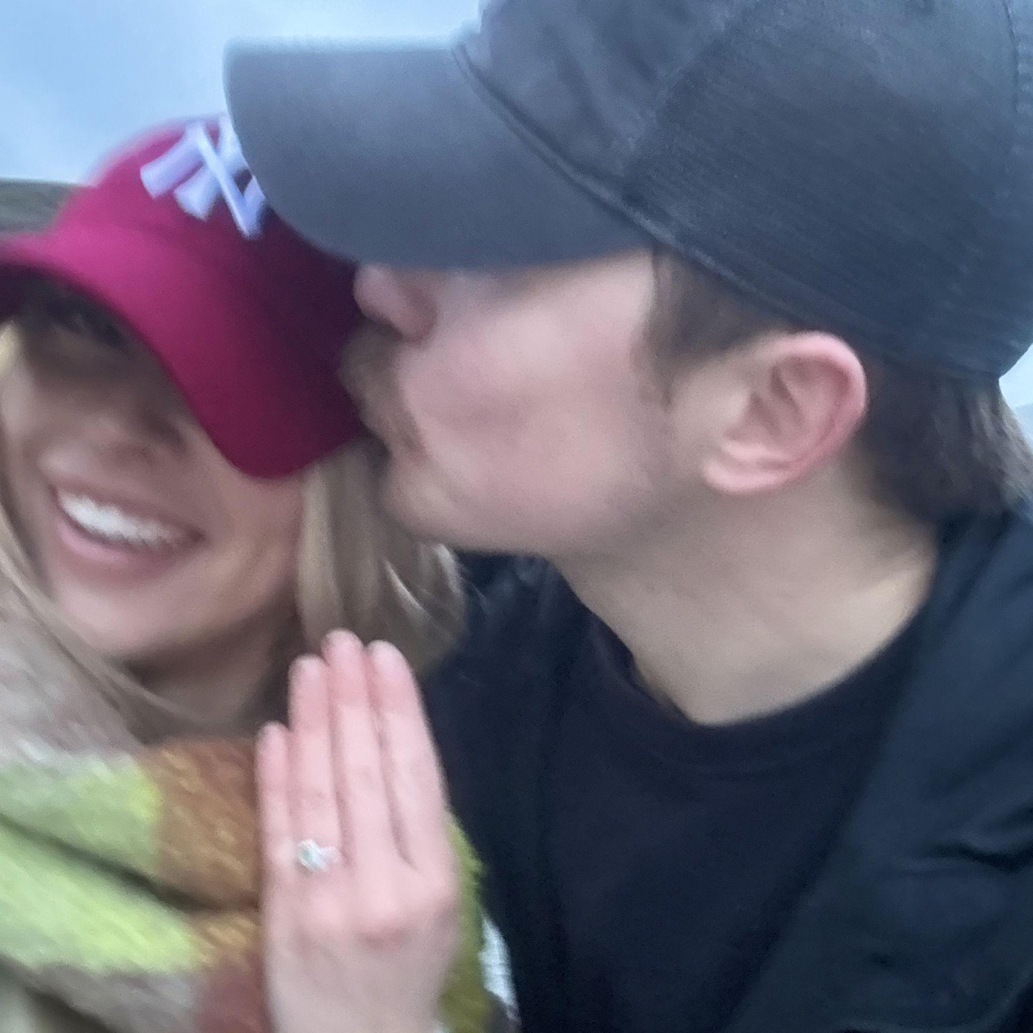 Our engagement. Arthur seat, Edinburgh