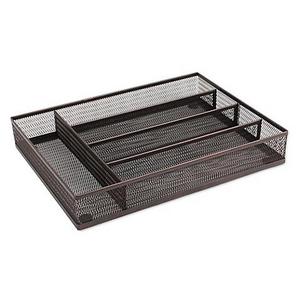 .ORG Mesh Kitchen Drawer Tray Organizer in Bronze
