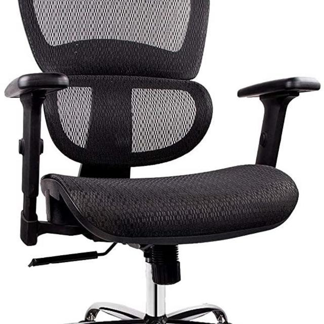 Office Chair, Ergonomics Mesh Chair Computer Chair Desk Chair High Back Chair w/Adjustable Headrest and Armrest