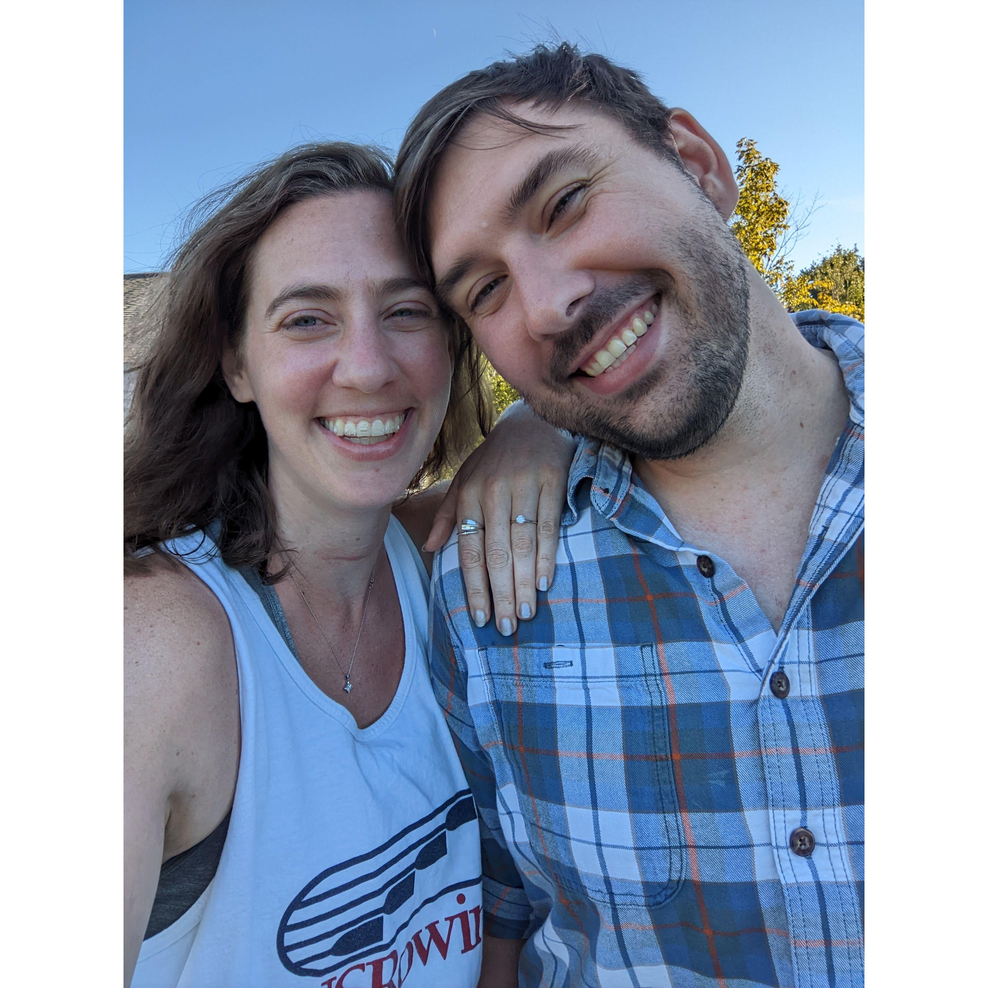 We took this picture in Acadia National Park after Teddi accepted Grayson's proposal.