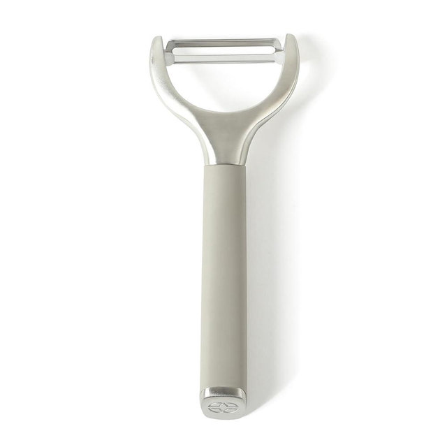 Calphalon Edge Stainless Steel Y Vegetable Peeler w/Thermoplastic Rubber Handle - Taupe