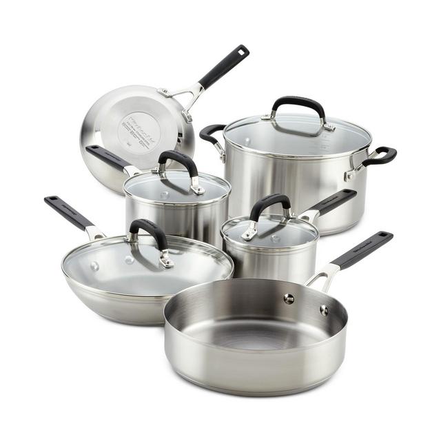 KitchenAid Stainless Steel 10-Pc. Cookware Set