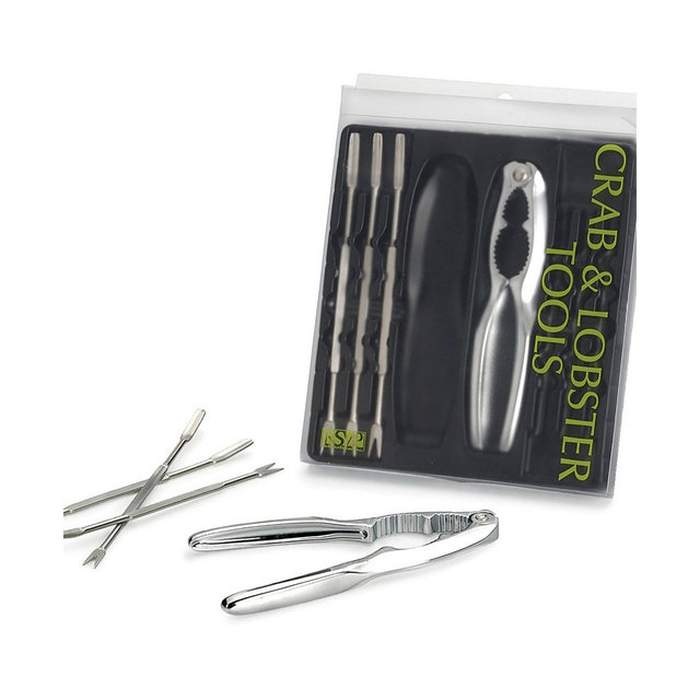 RSVP International Endurance 18/8 Stainless Steel 8 Piece Seafood Tool Set